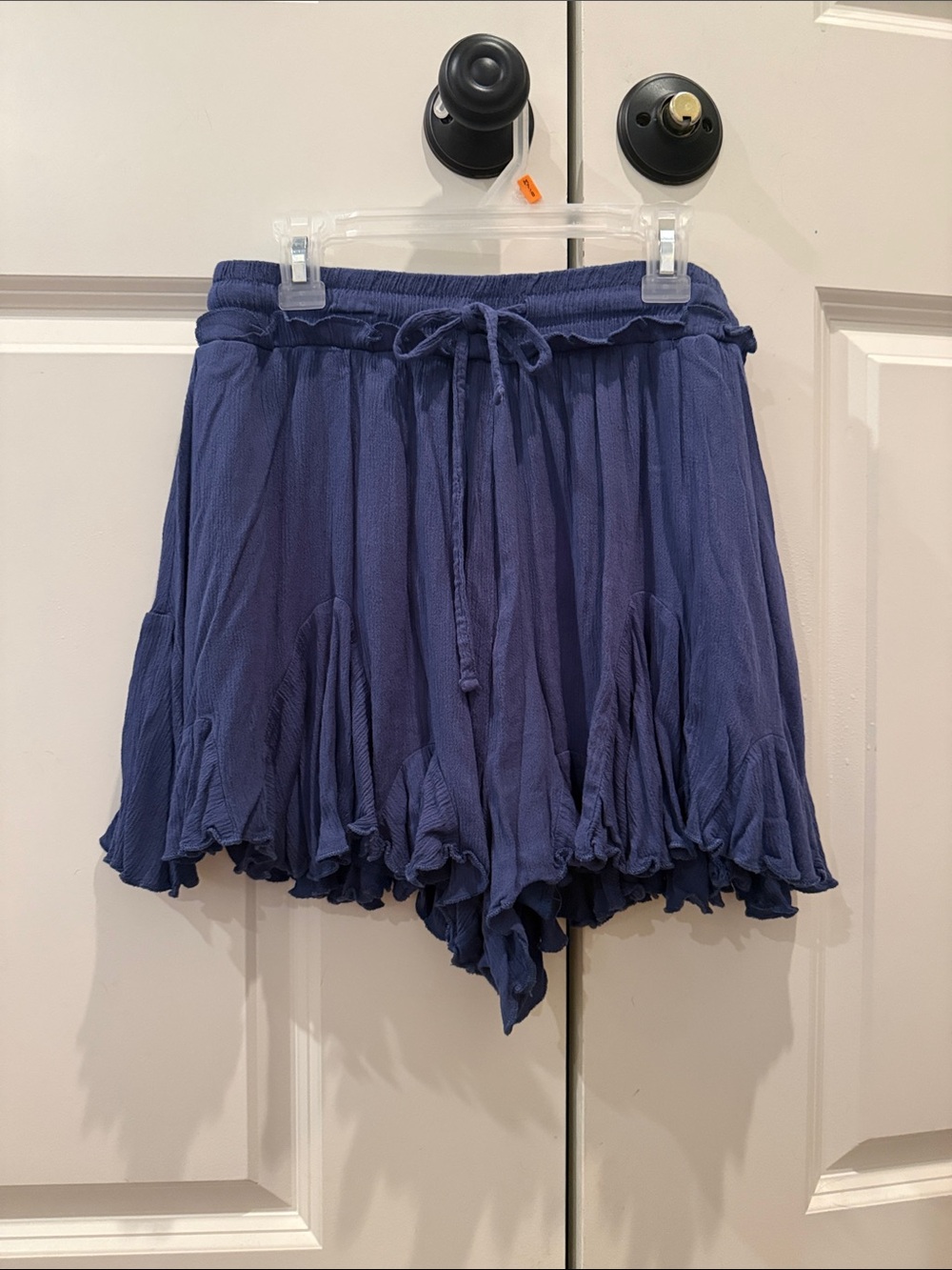 Blue Flowy Shorts
